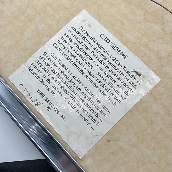 VTG Southwestern Boho Cleo Teissedre Art - Picture 6 of 6